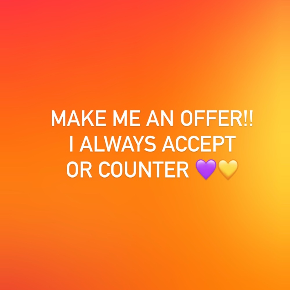 Make Me an Offer Sign - Orange Gradient Home Accent